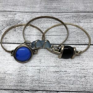 Bundle lot 3 vintage artisan rustic boho handcrafted bracelets